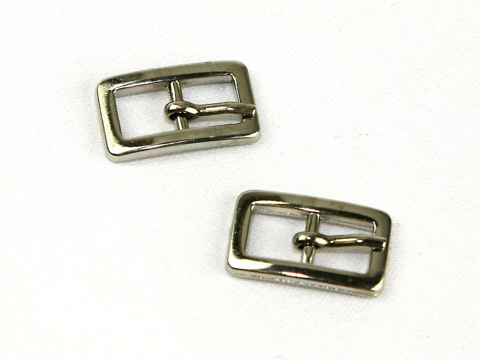 Rectangle Metal Buckle  Silver - per pack of 2