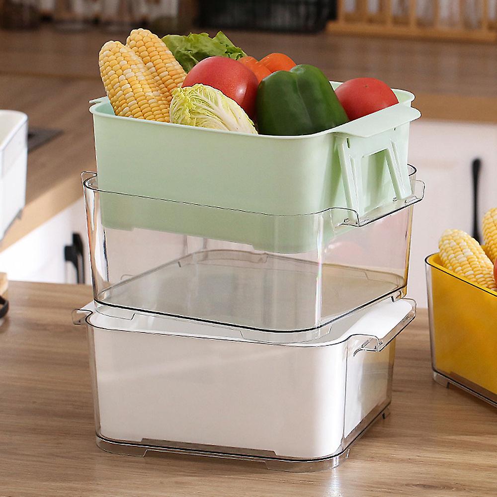 Kitchen Double Layers Vegtable Drain Basket Large Capacity Vegatable Draining Basket for Restaurant