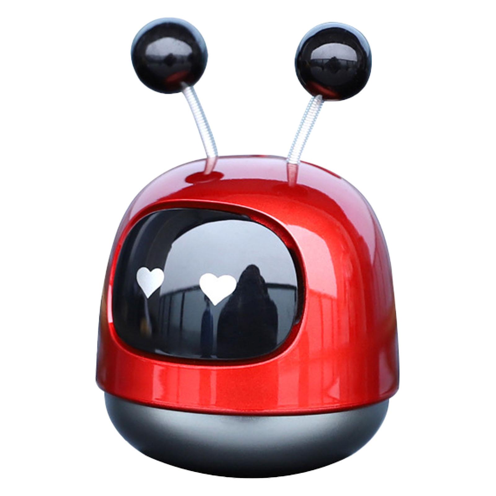Car Aroma Diffuser Robot Style Air Vent Perfume Ornament Long Lasting Solid Scent Interior Accessory Red