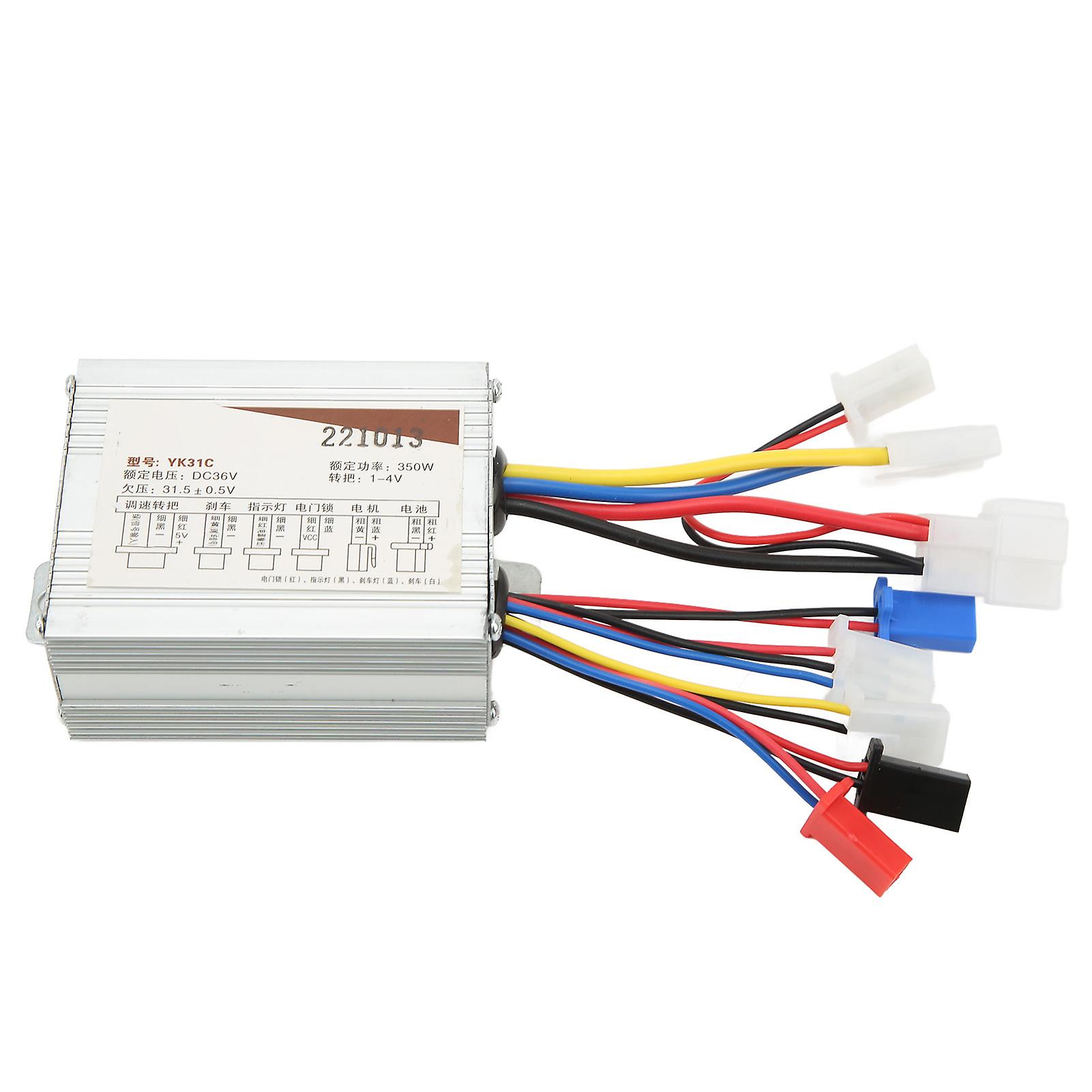 350W 36V Brush Motor Speed Controller Aluminum Alloy Stable Control