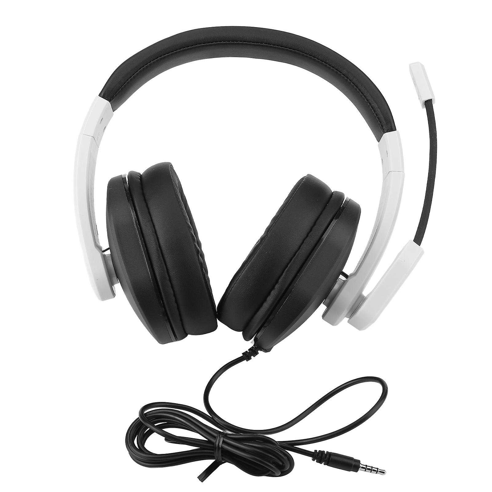 Wired Gaming Headset with Mic - Noise Reduction, Skin-Friendly, for PS5, Switch, PC