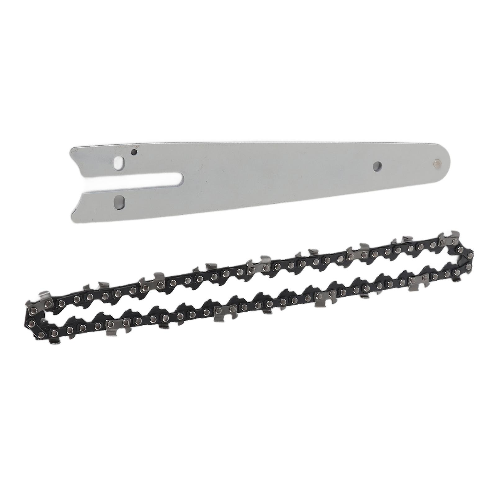 Substituição de correntes de 6 polegadas e placa guia de motosserra de 6 polegadas para peças de serra elétrica Acessórios de corte de madeira 