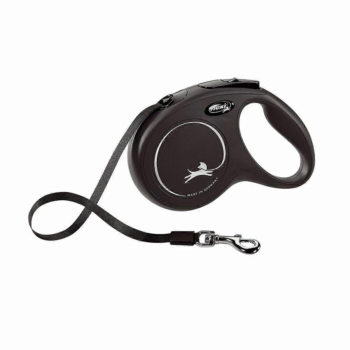 Dog Lead Flexi New Classic 8m Black Size L