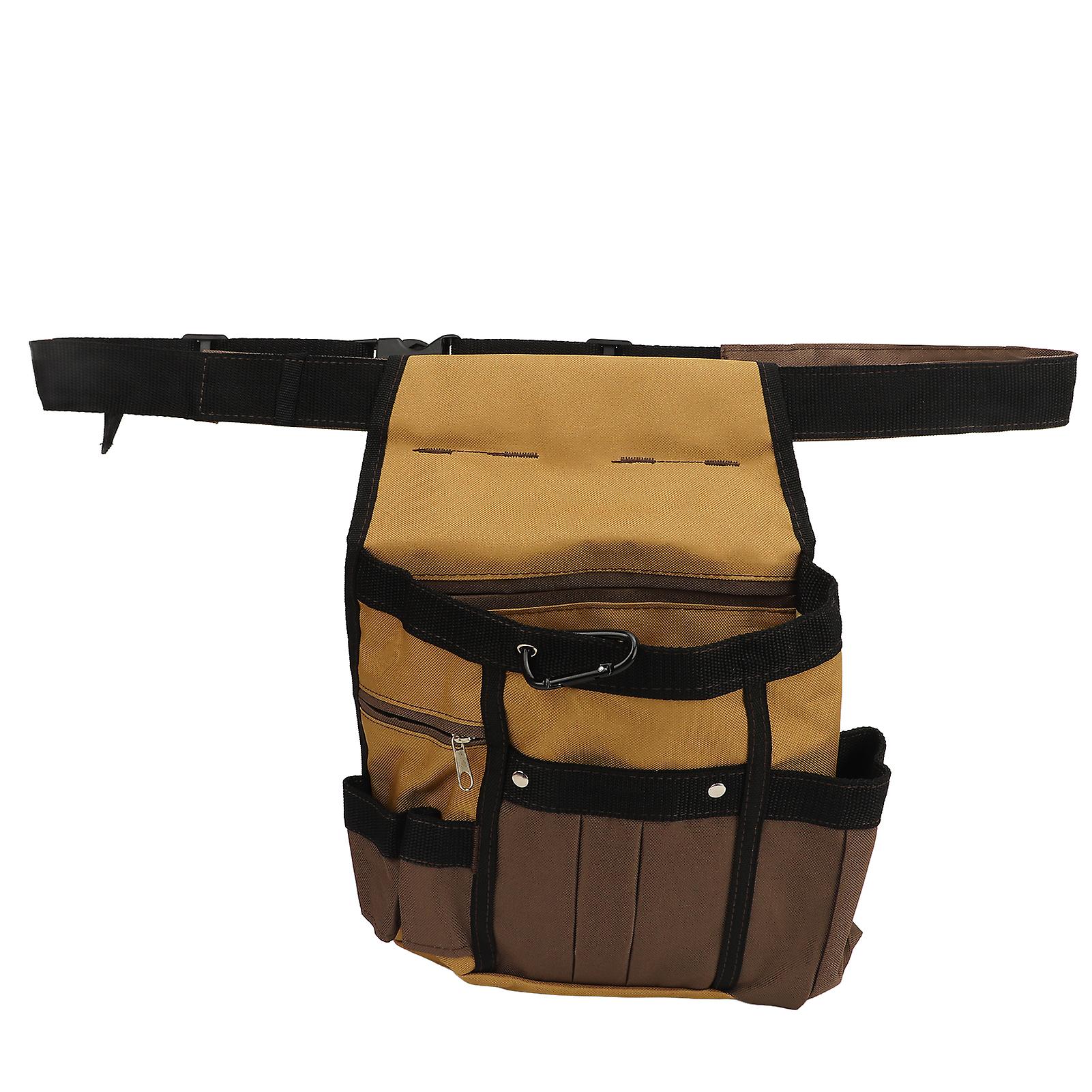 Utility Belt Tool Bag Quick Release Multi Pocket Adjustable Thicken Tool Belt Pouch for Building Worker