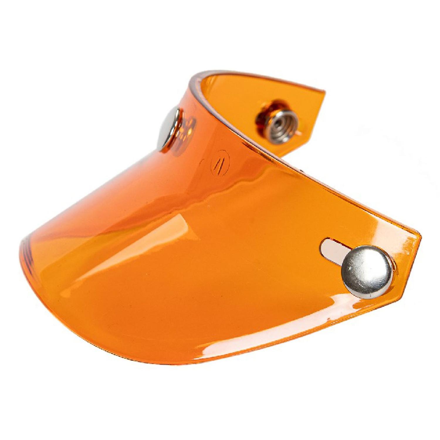 Universal 3 Snap-Button Visor Flip Up Wind Shield for Open Face Motorcycle Helmet