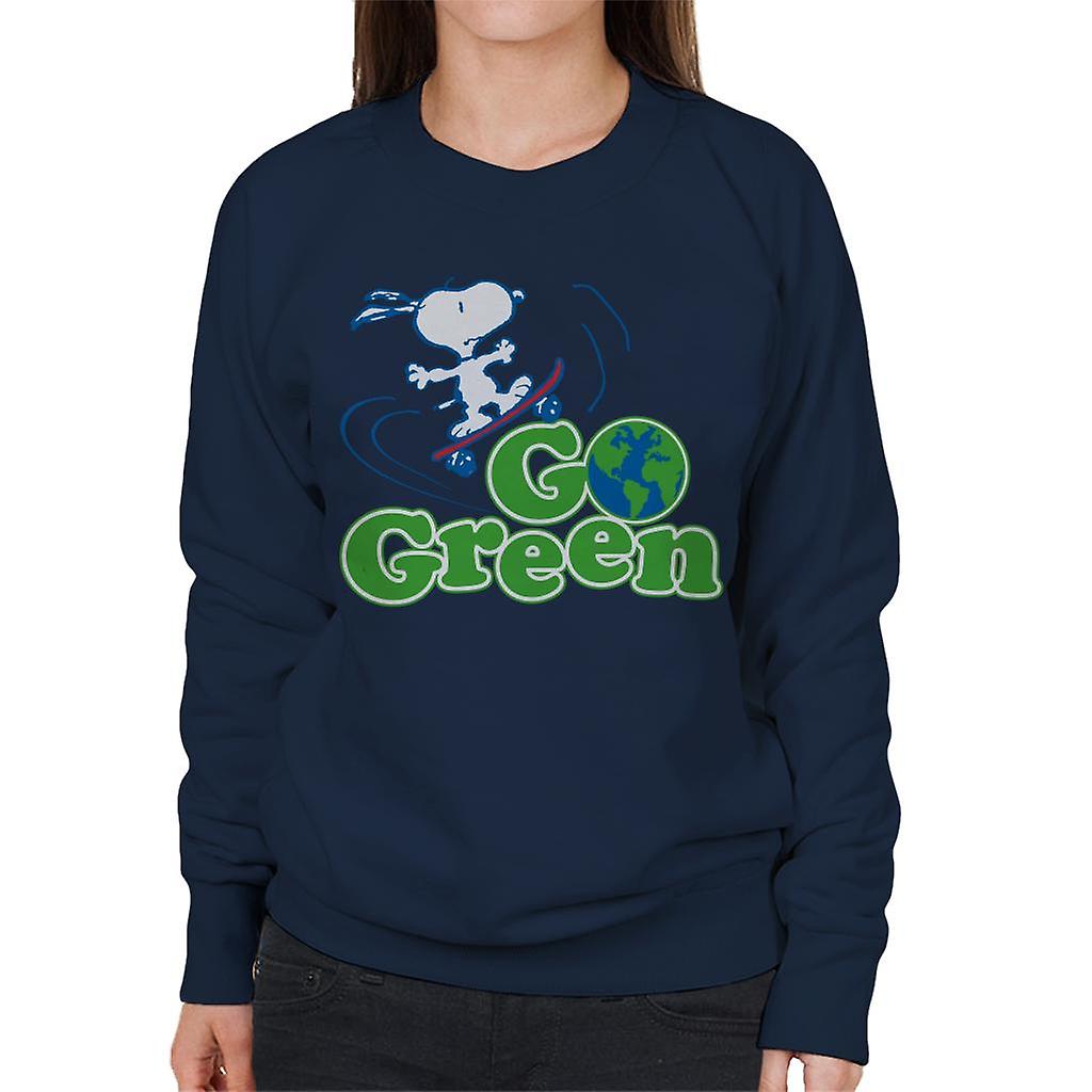 Peanuts Snoopy Go Green Women's Sweatshirt