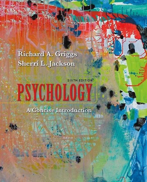 Psychology A Concise Introduction by Sherri L. Jackson Paperback Book