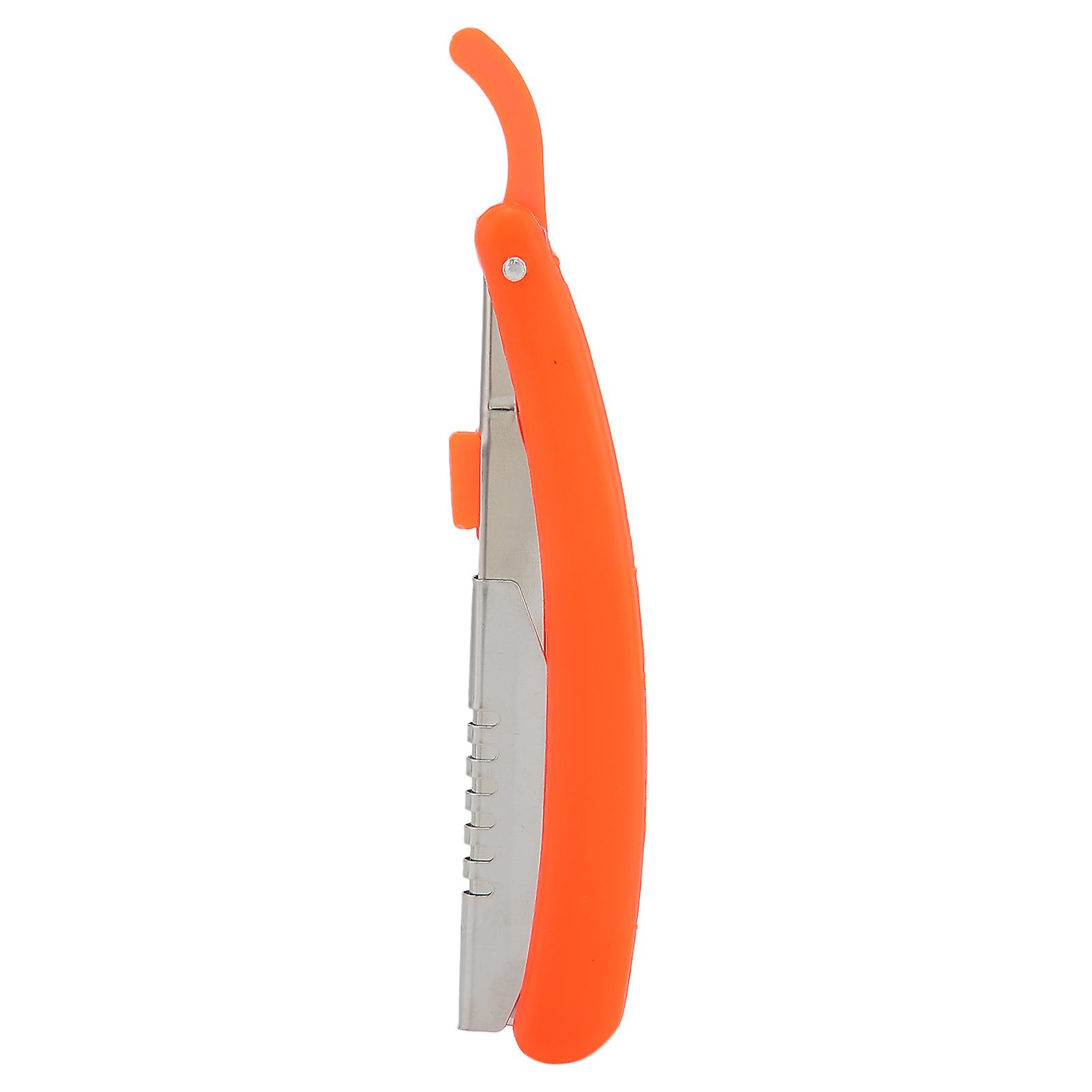Folded Straight Razor Manual Retro Straight Edge Shaving Razor Without Blade for Men