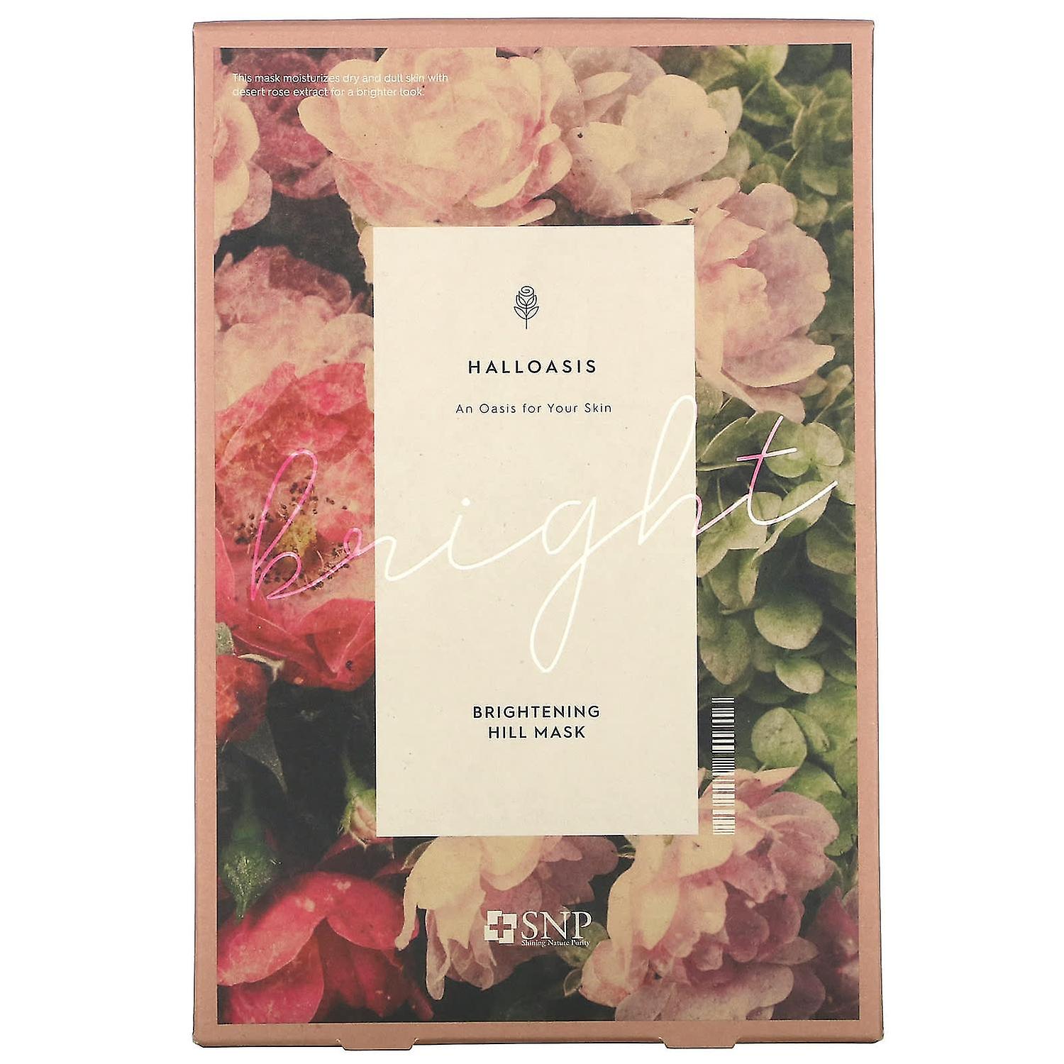 SNP, Halloasis, Brightening Hill Sheet Mask, 10 Sheets, 0.84 fl oz (25 ml) Each