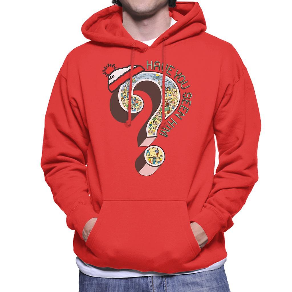 Where's Wally Question Mark Have You Seen Him Men's Hooded Sweatshirt