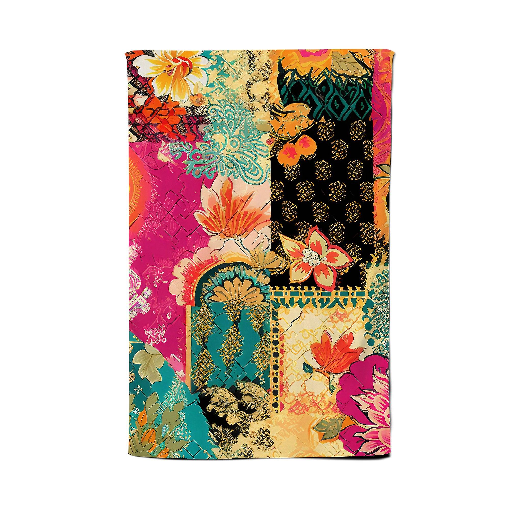 Patchwork Mixed Textiles Tea Towel