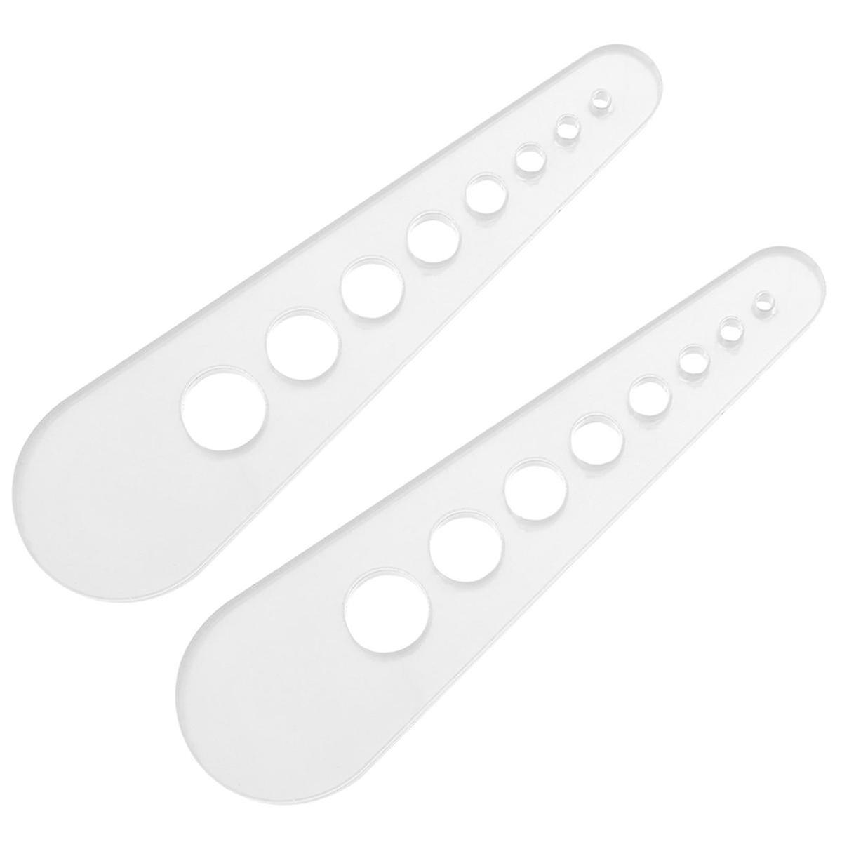 2PCS Leaf Stripper, 8 Holes Acrylic Kitchen Leaf Stripping Tool, Kitchen Gadgets Vanilla Stripper