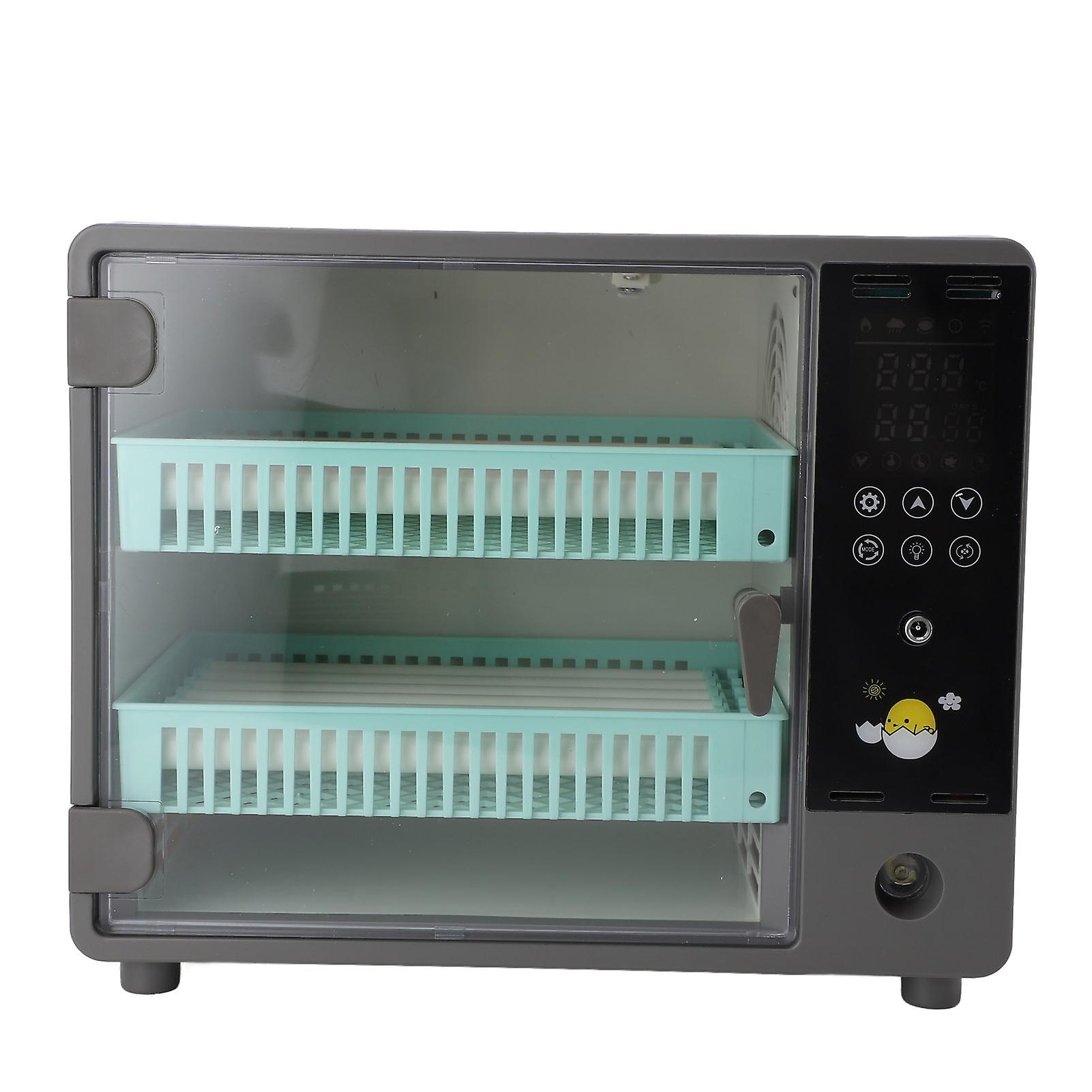 Egg Incubator for 24 Eggs Hatching Automatic Egg Turning Temperature Control Humidity Monitoring Eggs Incubator with Egg Candler US Plug 110V