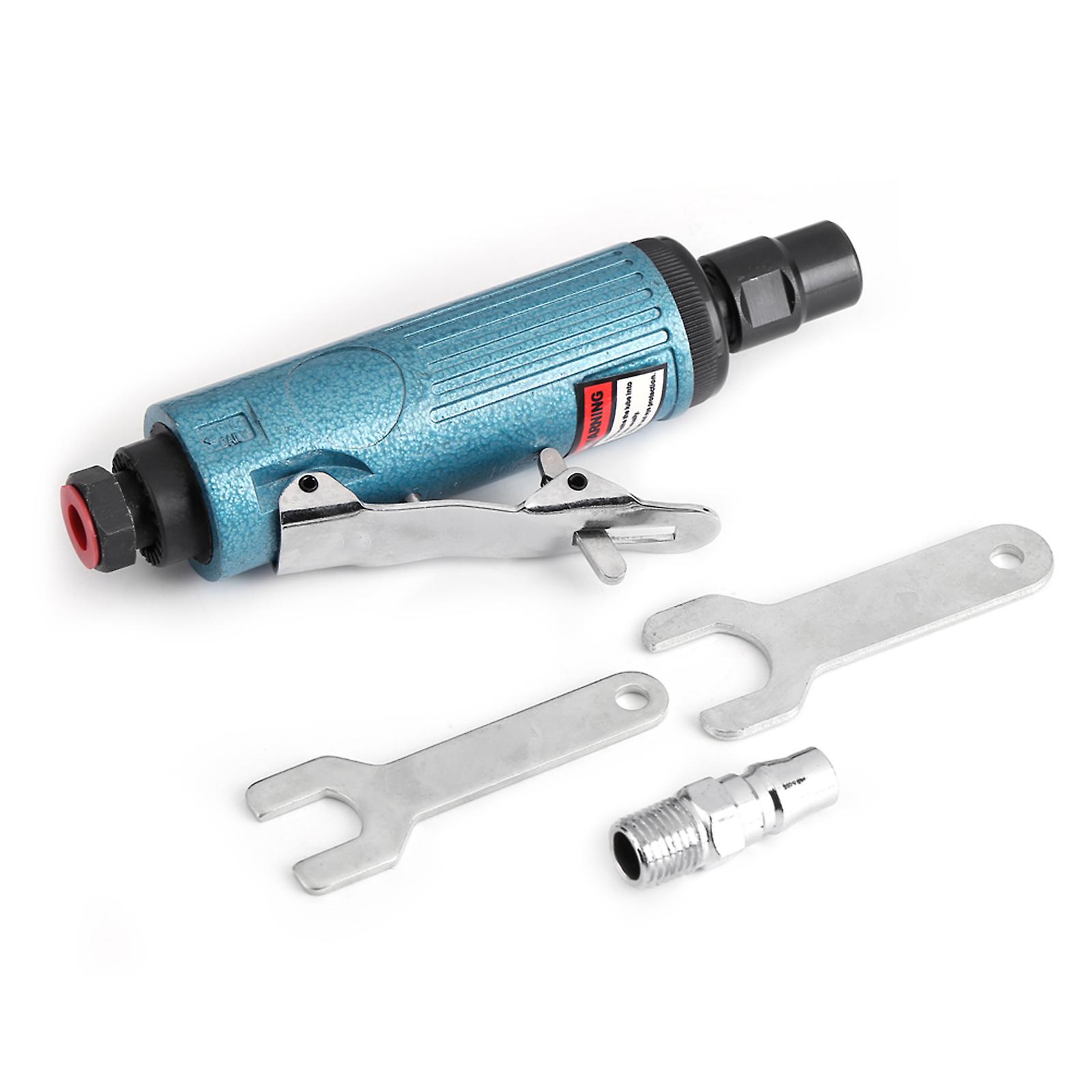 Meuleuse d'angle pneumatique à air comprimé 1/4'', outil de nettoyage et de meulage, bleu