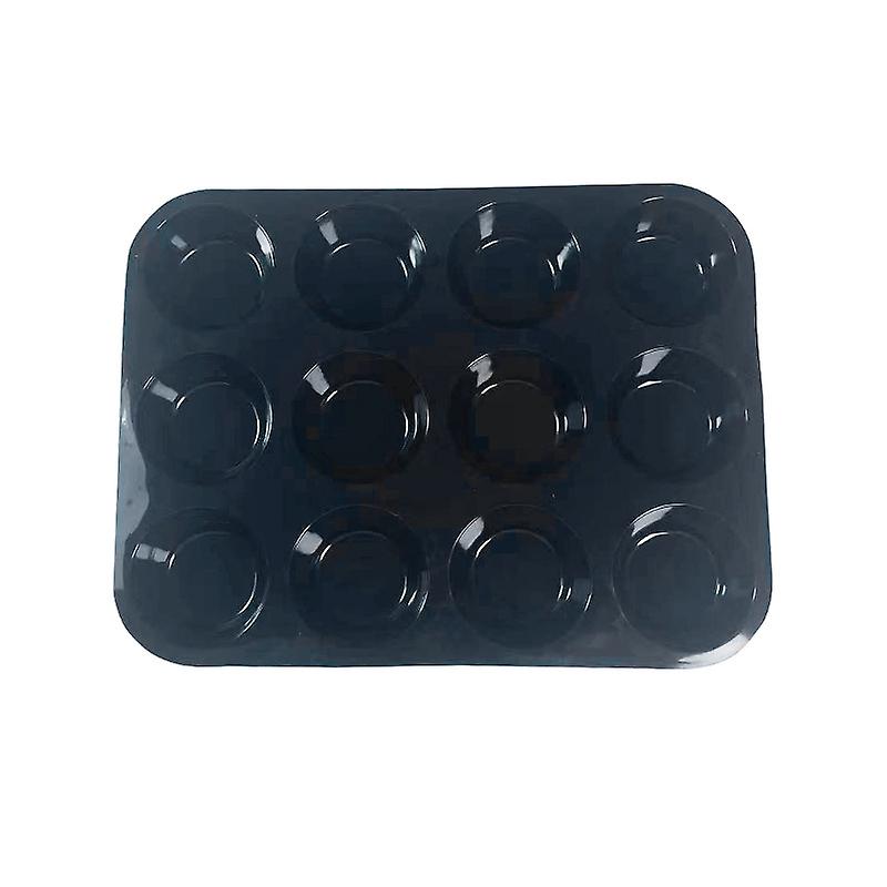 Lata de bolo de silicone INF Lata de muffin com 12 xícaras