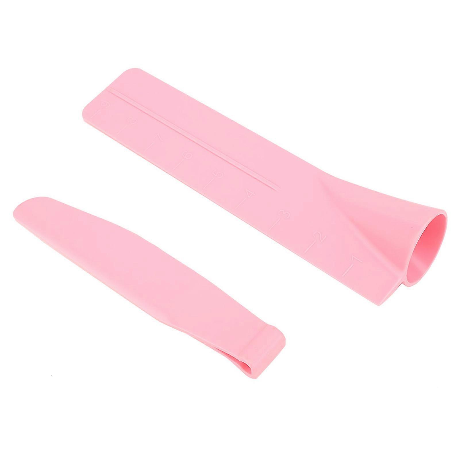 Adjustable Height Pink Cake Scraper Gauge 24x5.5cm 99g