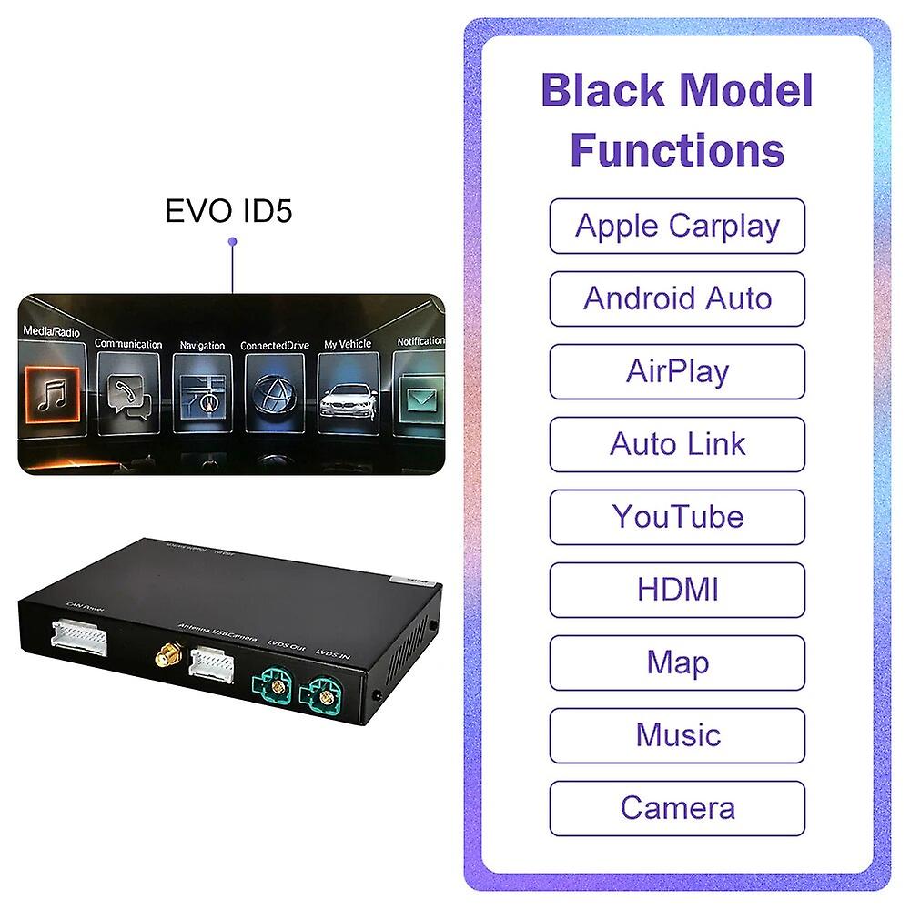 Wireless Carplay For Bmw X5 F15 F85 X6 F16 F86 2014-2020 X1 F48 2016-2020 Nbt Evo Android Auto Mirror Link Airplay Usb