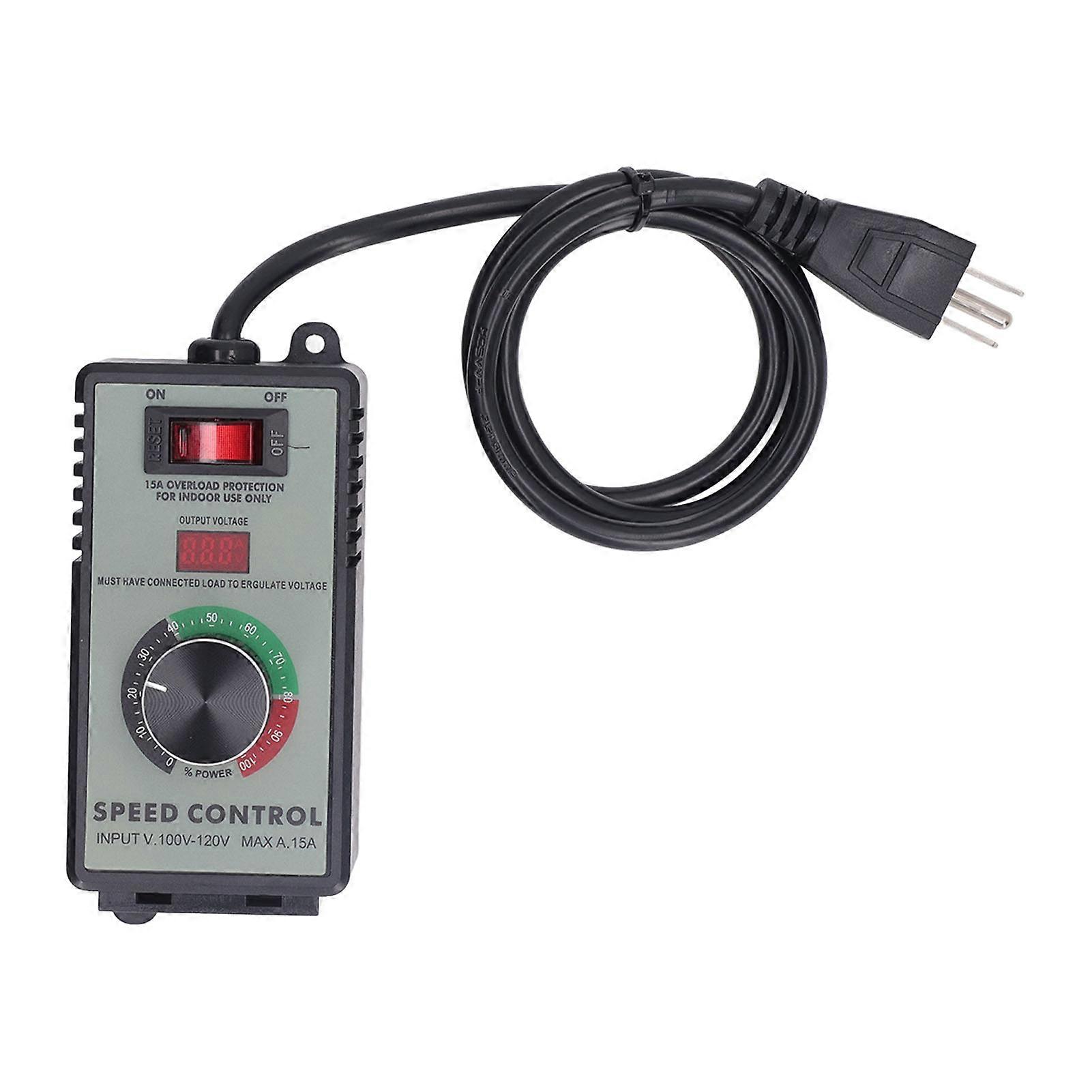Fan Speed Controller Switch Ac Motor Electric Variable Governor Us Plug 100120v