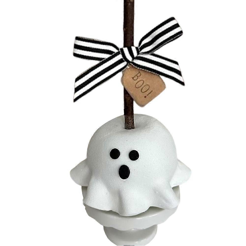 Ghosts Decorations Cute Ghosts in Apples Shape Figurines Fun Adorable Playfully Table Statues for Home