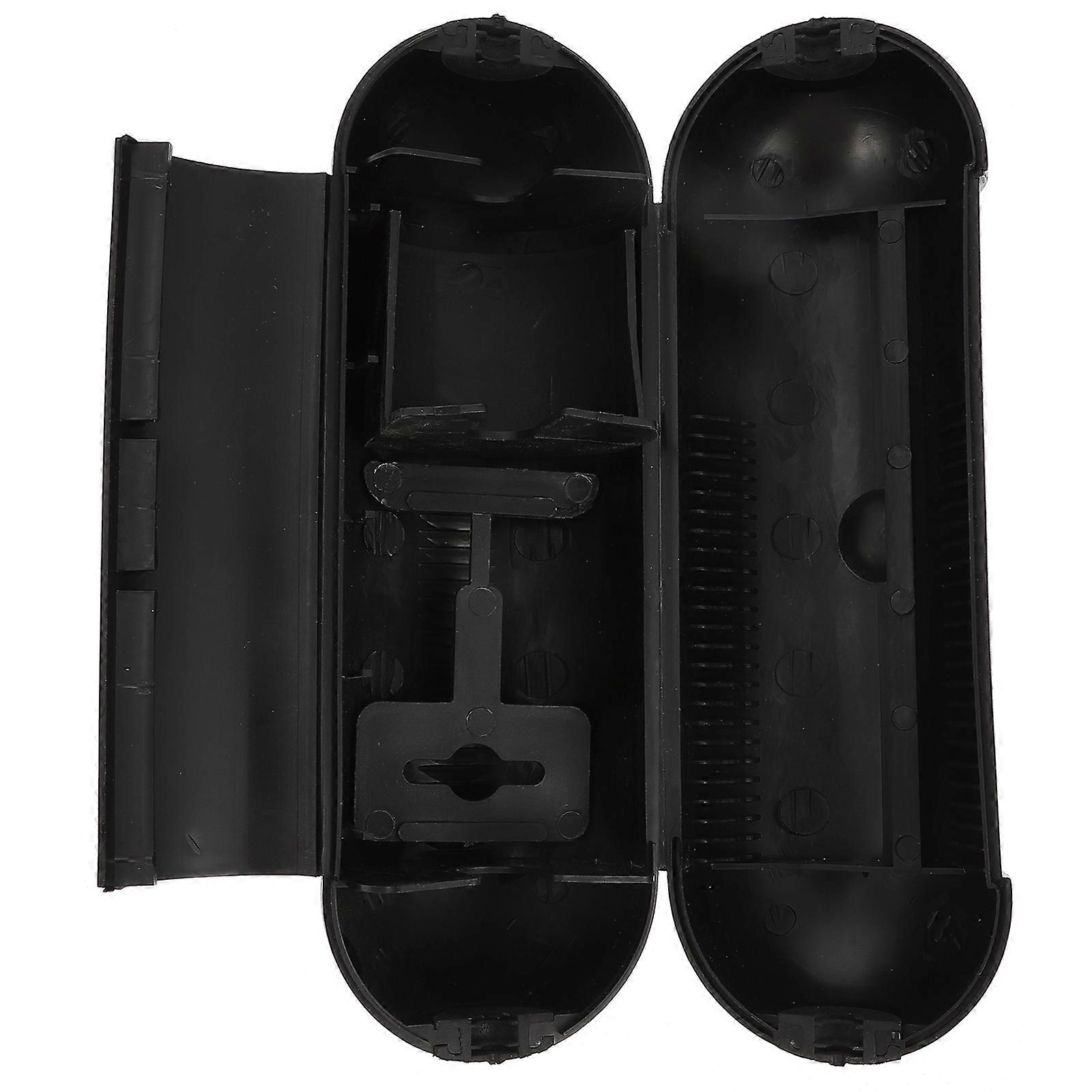 1Pc Waterproof Cable Junction Box Outdoor Extension Cord Cover Protector (Black)