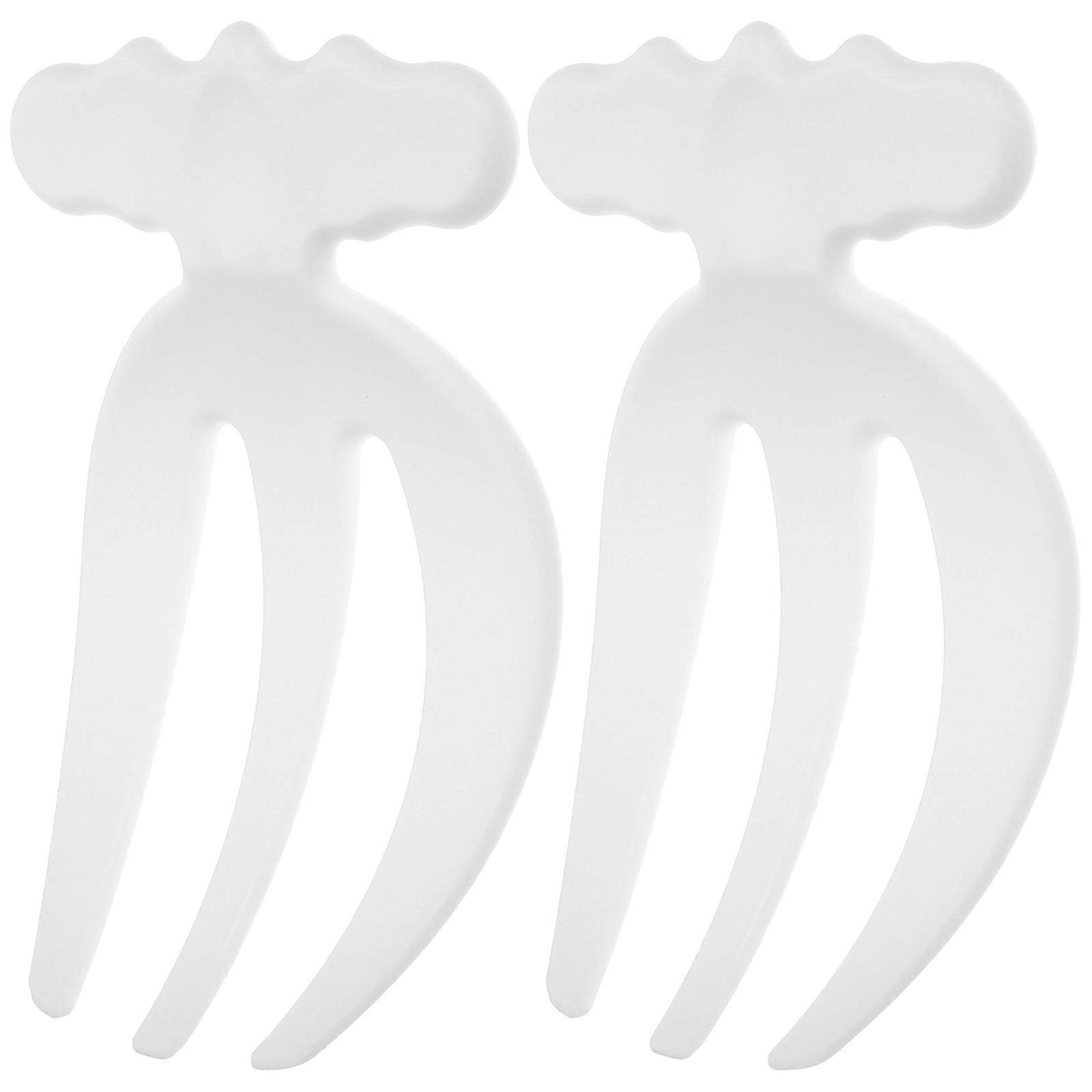 2pcs Plastic Salad Claws Reusable Salad Forks Vegetable Forks Mixing Forks