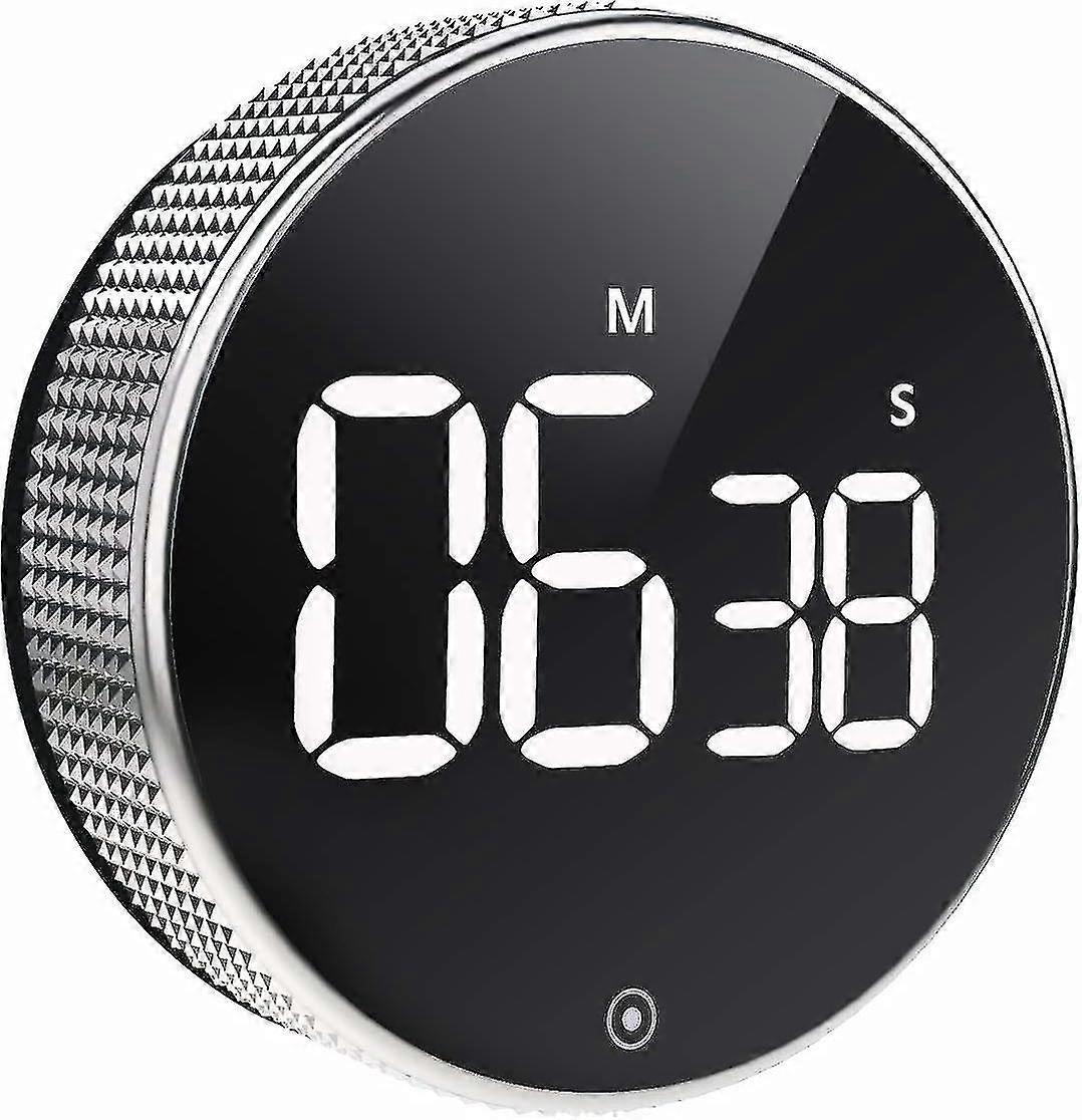 Magnetic Led Mute Timer Kitchen Timer Led Digital Timer Self-discipline Rotation Timer