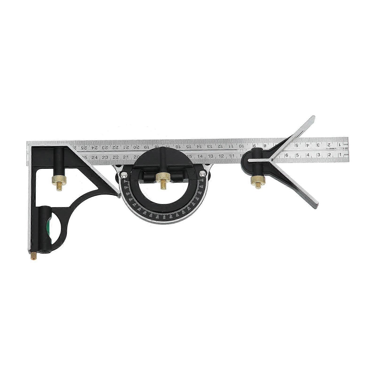 3 In 1 Combination Square Set Protractor Ruler Highaccuracy Square Angle Ruler For Woodworking