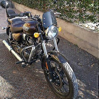 Parabrezza Per Royal Enfield Bullet, Meteor, Classic 350/500 - Trasparente, Anti-Vento E Decorativo - Foto 9