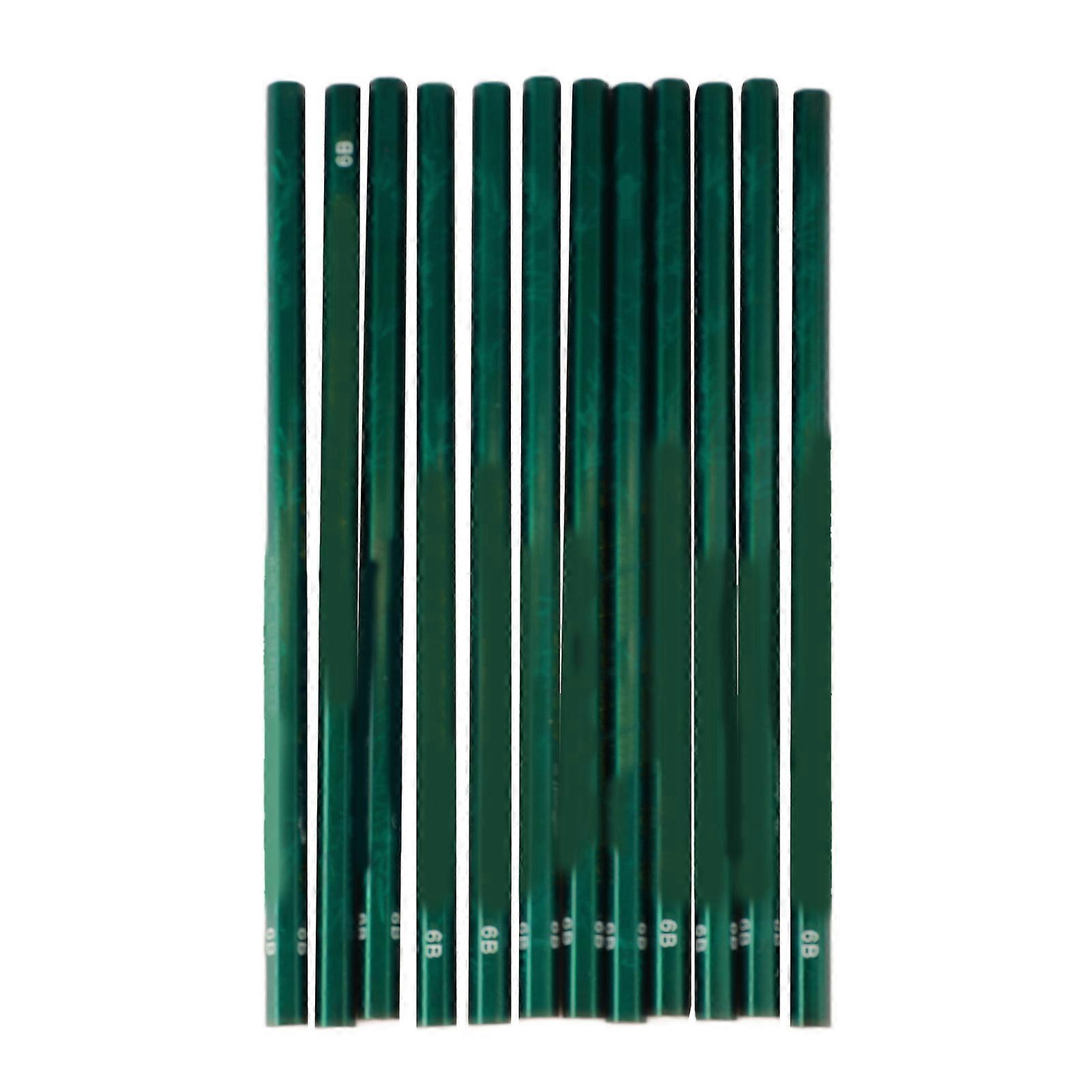 6B Drawing Pencils Drop Resistant Professional Portable Graphite Pencil Set for Sketching Shading Graphics