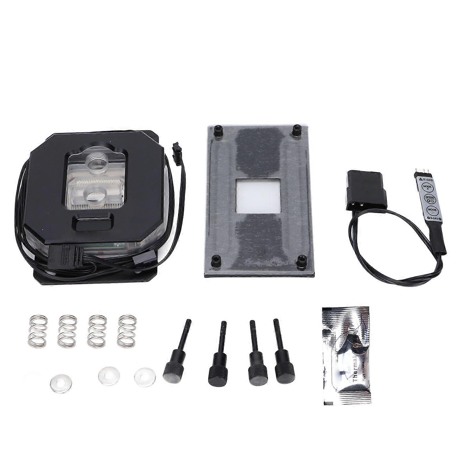 CPU Water Cooler Integrated Digital Temperature Display Screen Strong Durable Computer Cooling ToolBlack
