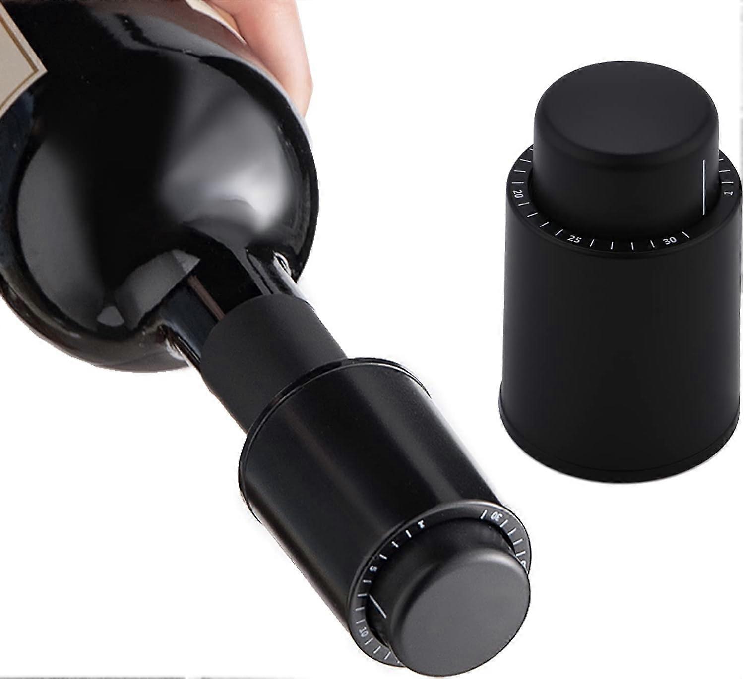 2 Vacuum Wine Stopper, Vacuum Wine Bottle Stopper, Reusable Wine Stopper With Time Scale