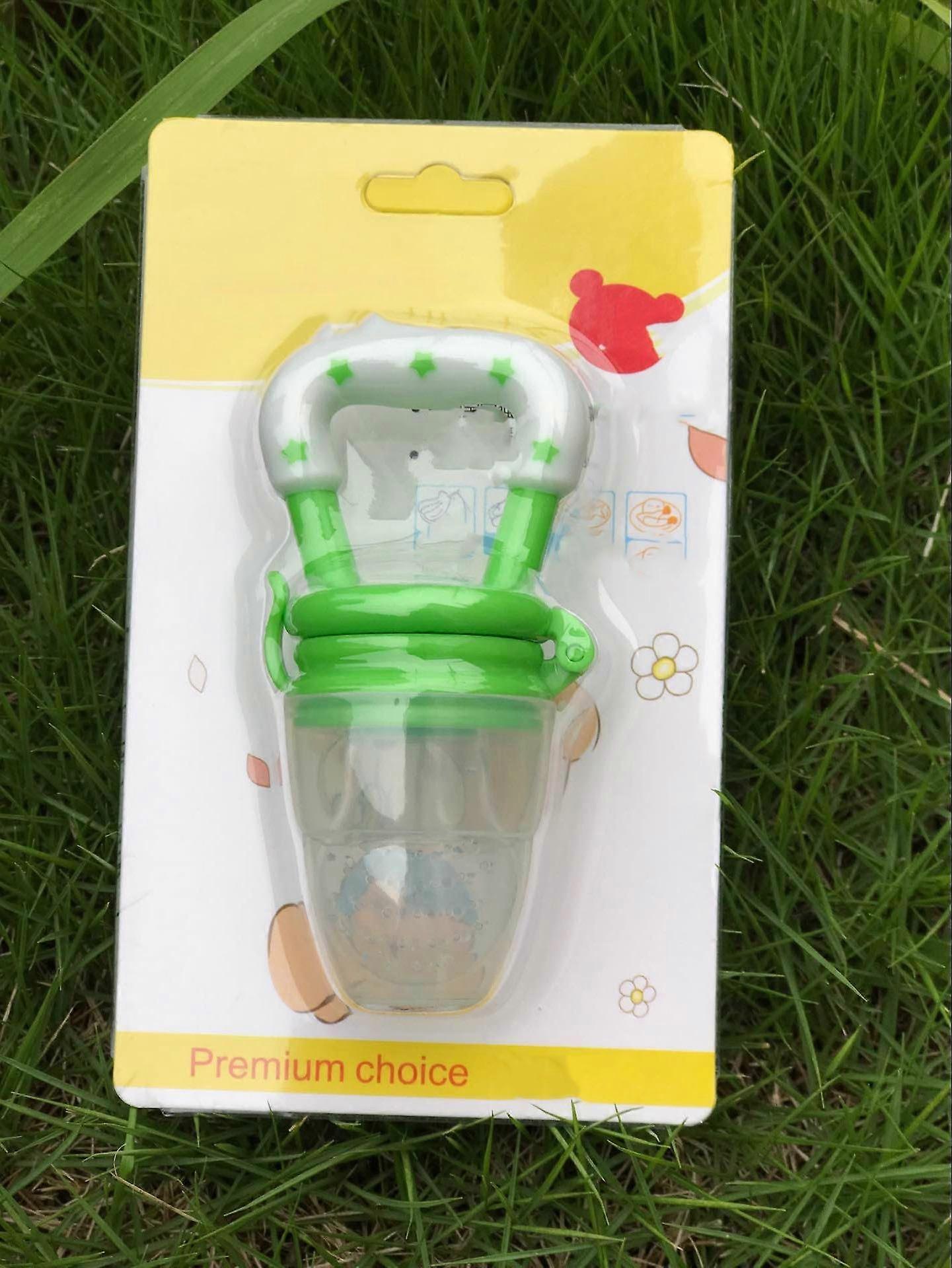 Suzeta cu fructe pentru bebelusi, Silicon, Verde, 6-9 luni