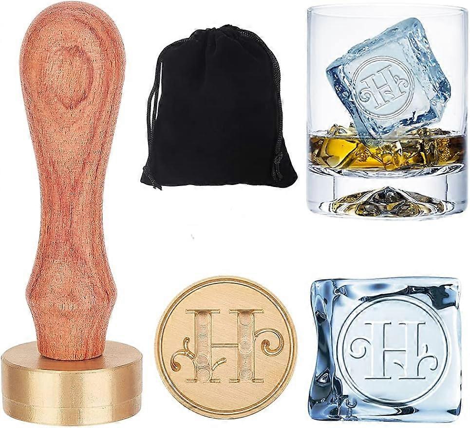 Ice Stamp 1.2" Ice Cube Stamp Letter H Ice Stamp Cocktail Ice Branding Stamp Ice Block Stamp Cocktail Seal Stamp