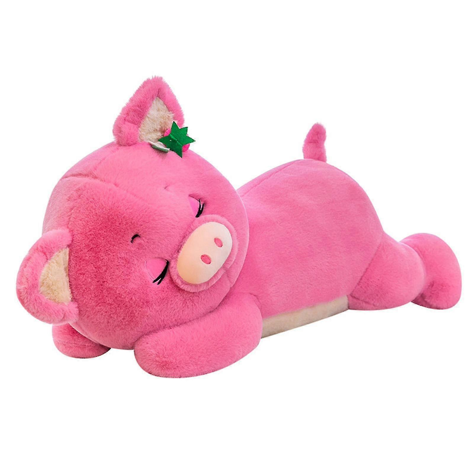 Cute Strawberry Pig Plush Toy Stuffed Pillow Lovely Soft Plushies Pillow Cushion Plush Doll For Kids Baby Comforting Gift