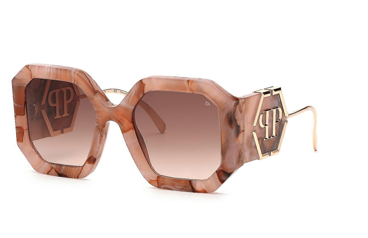 Sunglasses Philipp Plein SPP067 06Z8 ROSA OPALINO+ROSA MARMORIZZATO 54/22/140 WOMAN