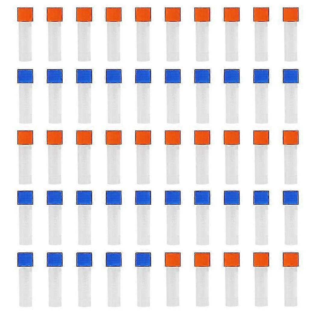 50pcs 1.8ml Plastic Graduated 0.063oz Cryovial Test Tube Sample Pipe With Seal Cap
