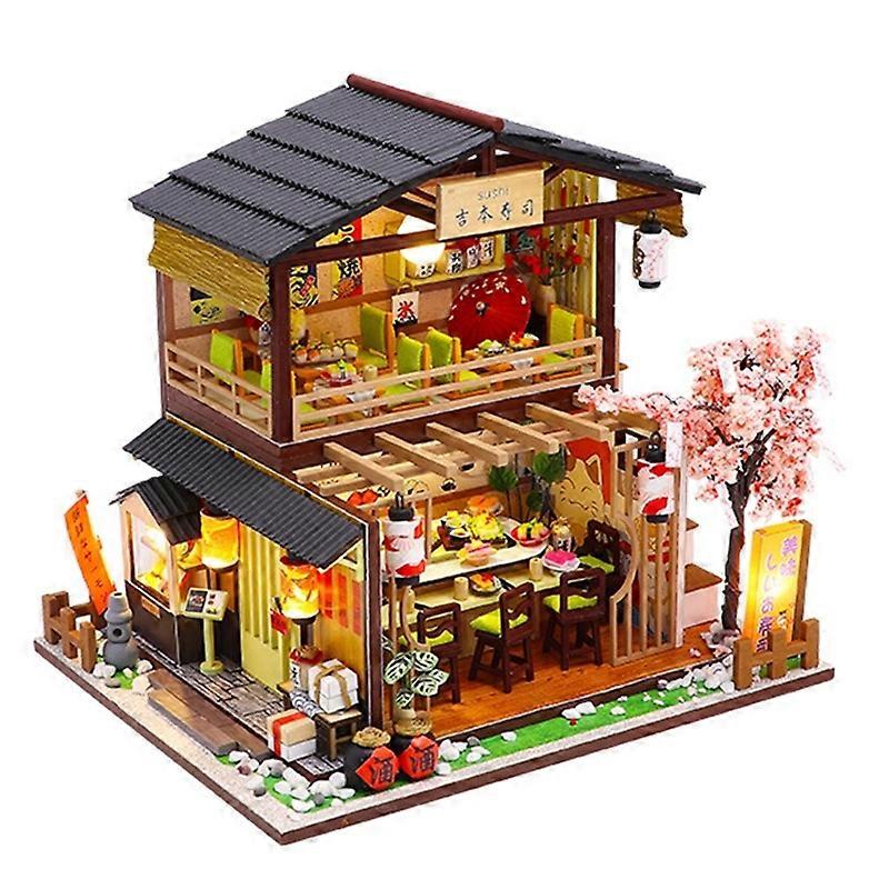 Creative DIY Model House Japanese Sushi Restaurant