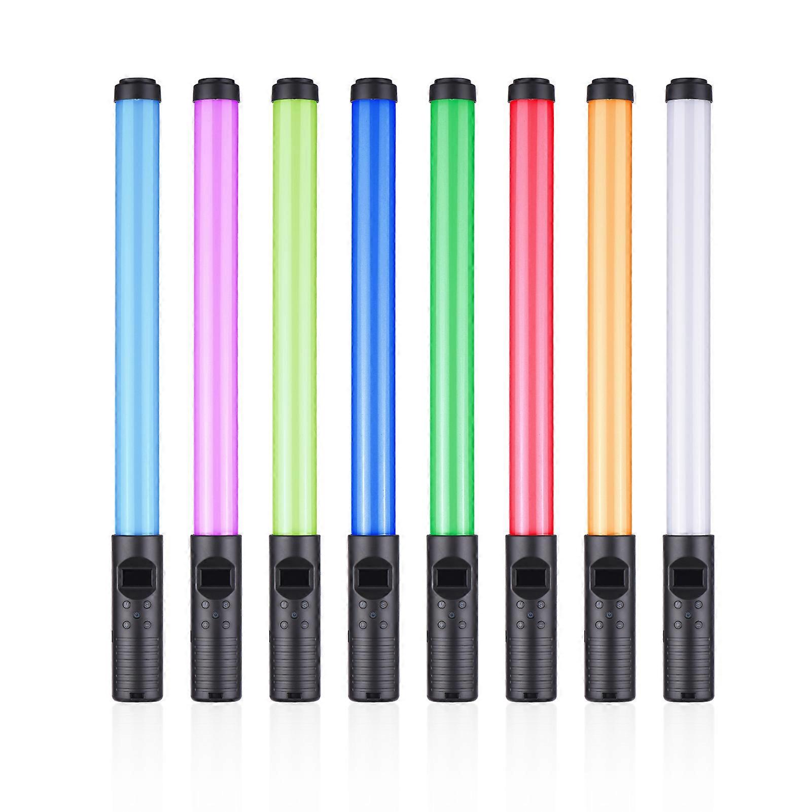 20W Handheld RGB Colorful Light Wand LED Photography Light Bi-color Temperature 3000K-6500K/ 3000K-6000K Dimmable Brightness CRI85 with Multiple Speci