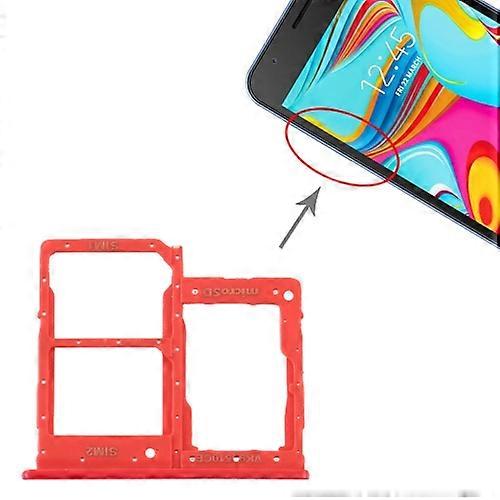For Samsung Galaxy A2 Core SM-A260 SIM Card Tray + SIM Card Tray + Micro SD Card Tray