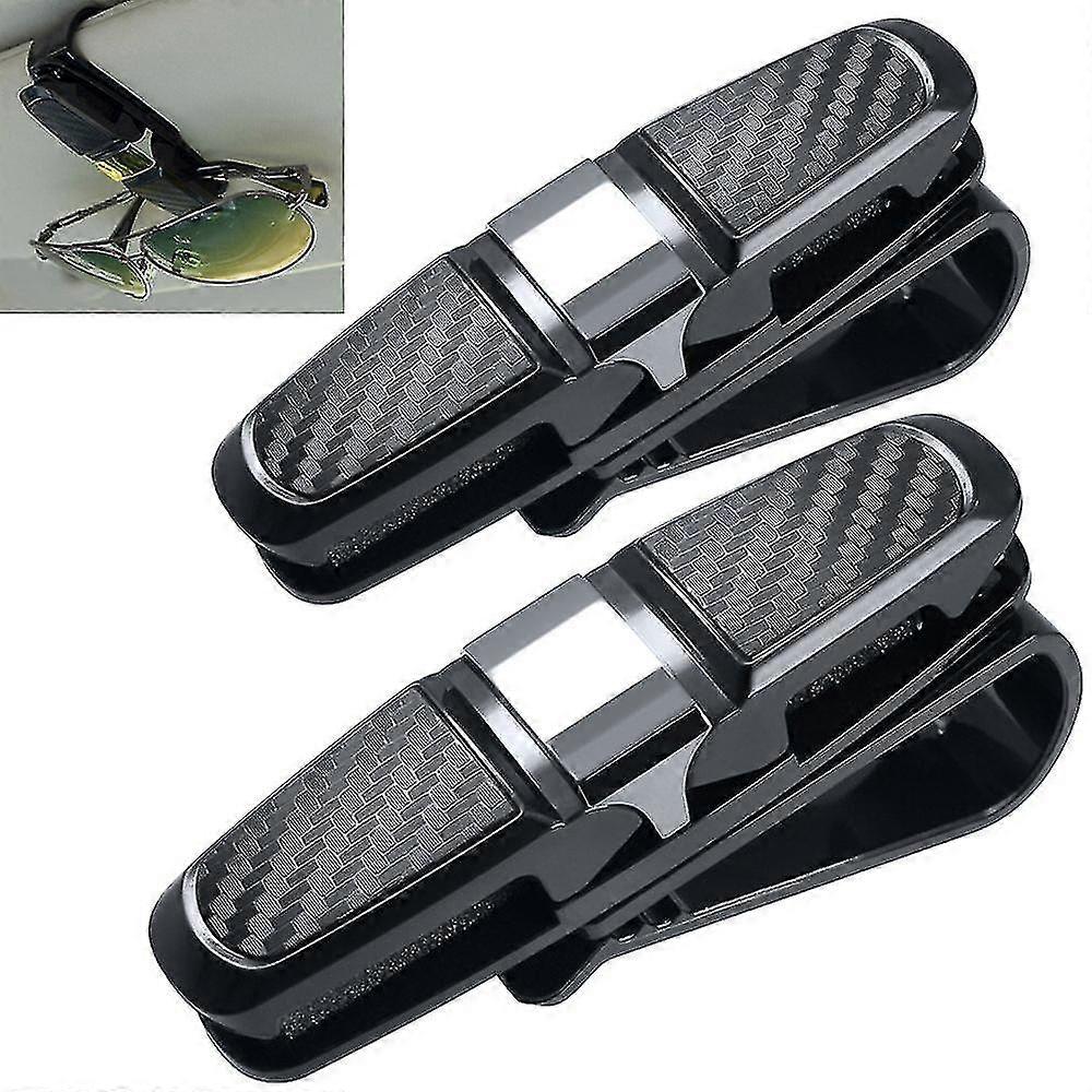 2 Pack Glasses Holders For Car Sun Visor, Sunglasses Eyeglasses Mount