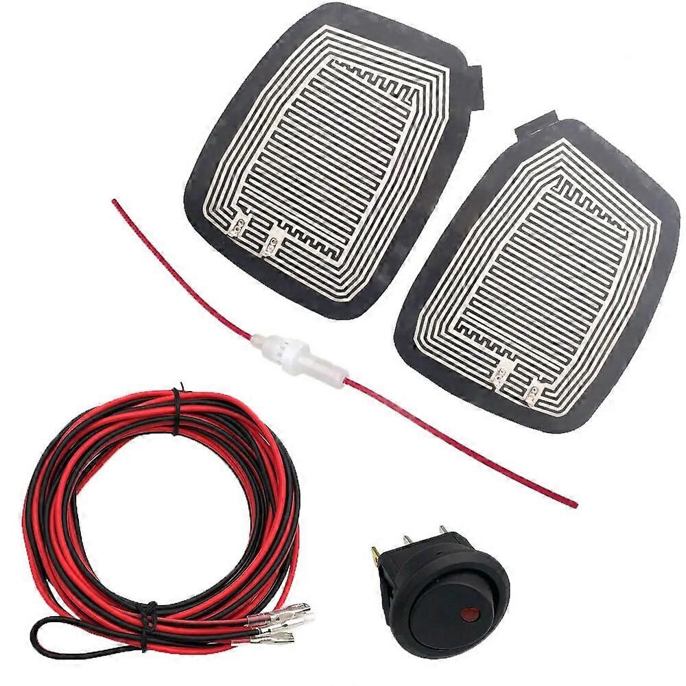 Universal DC 12V Car Wing Mirror Heated Pad Quick Warm Heated mirrors Defogger Remove Ice\Rain\Frost Safe Driving