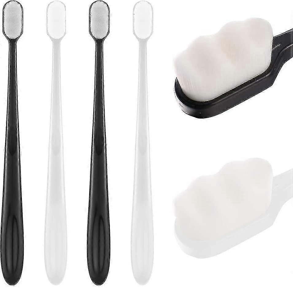 4 Pieces Soft Micro Nano Manual Toothbrush