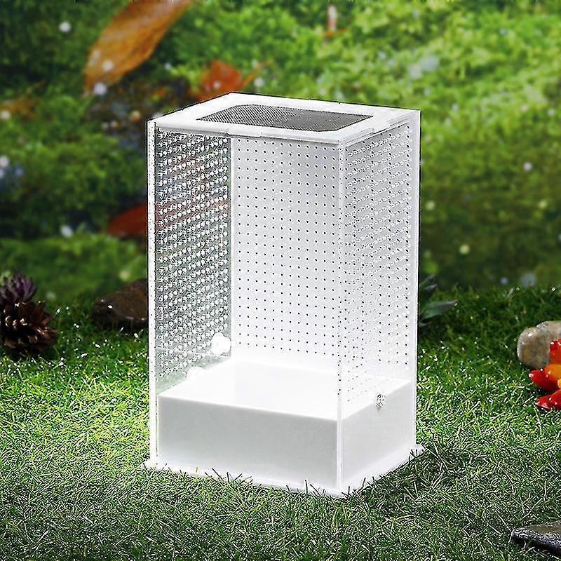 Suxm Transparent Reptile Breeding Box, Reptile Amphibian Breeding Box(1pcs,transparent)