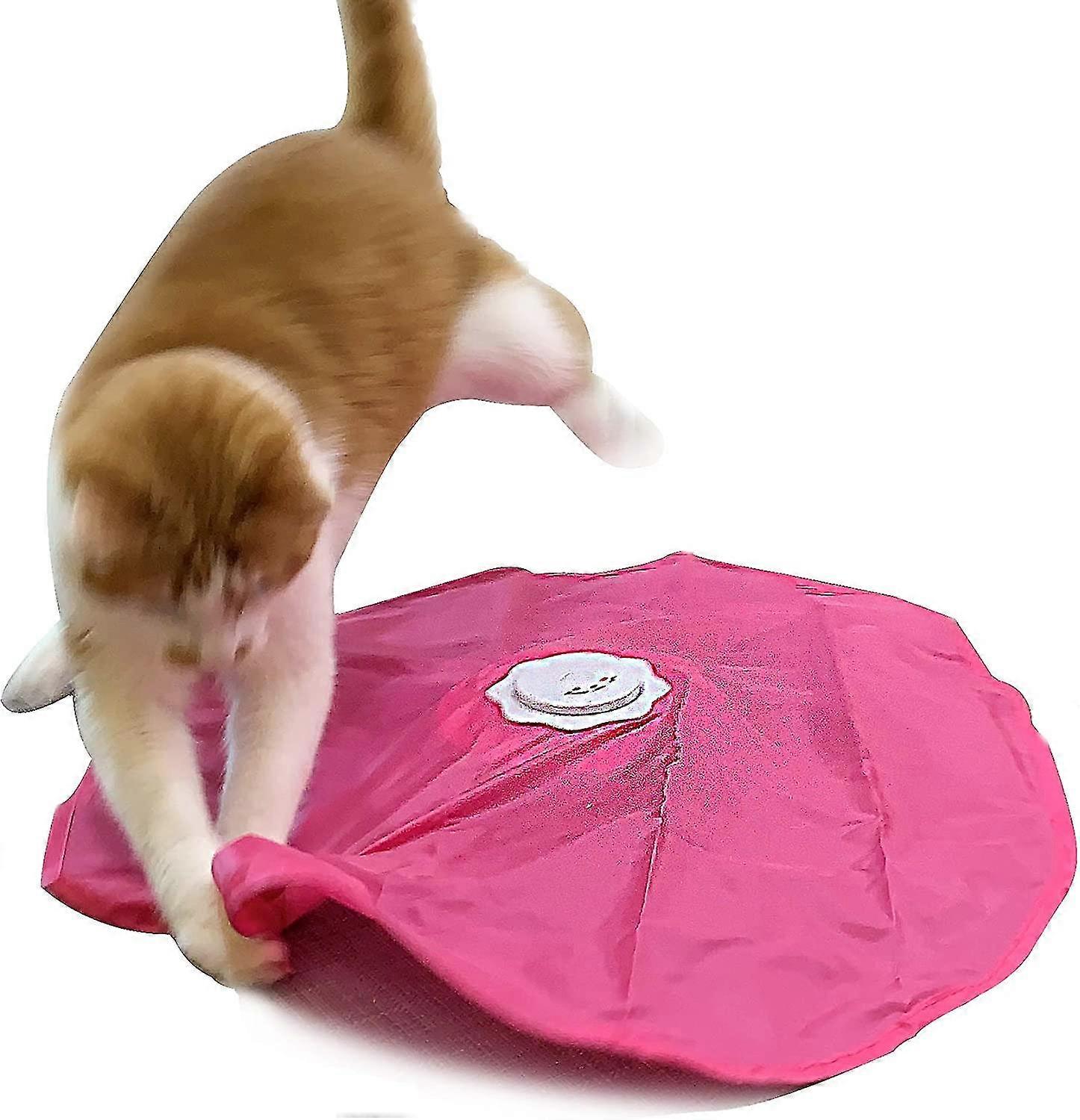 Interactive Cat Play - Tail Scratching - Electric, Spinning Feathers, Motion, Automatic