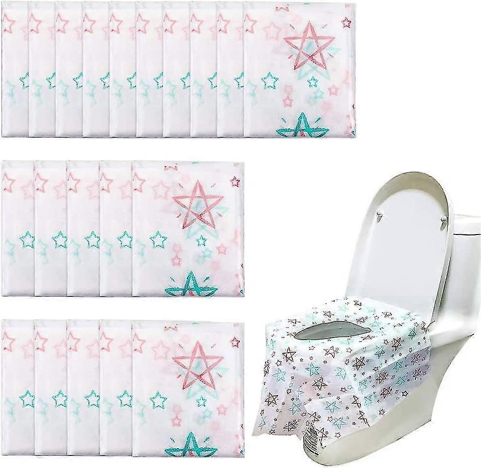 20-pack stora pottskyddsskydd engångs toalettskydd vattentätt LH-1