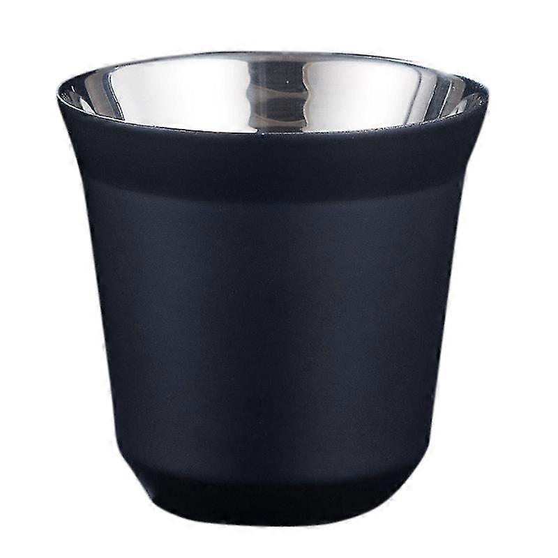 80ml Double Wall Stainless Steel Espresso Cup Insulation For Pixie Coffee Cup Capsule Shape Coffee