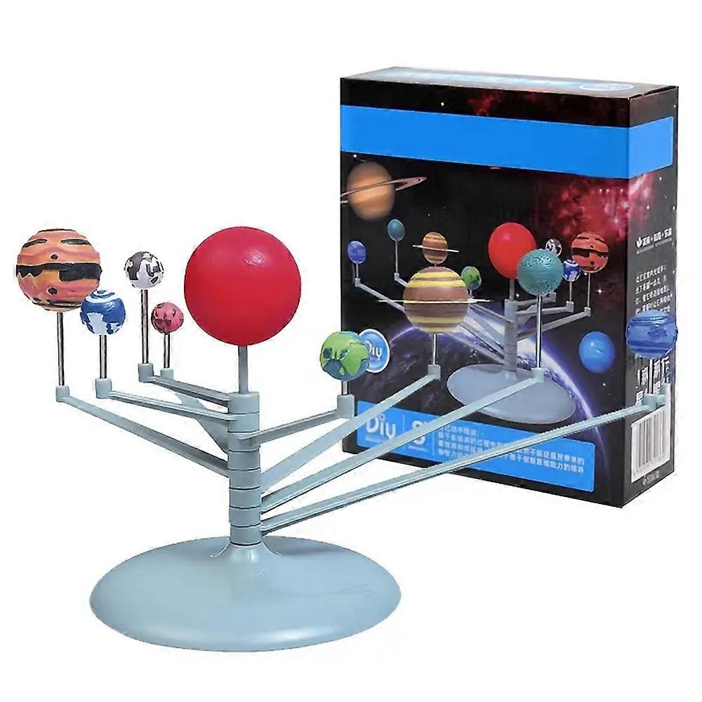 Solar System Model DIY Kit Planetary Instrument 360 Rotation 9 Planets Models Stem Astronomy Arts Science Educational Toys Birthday Gift