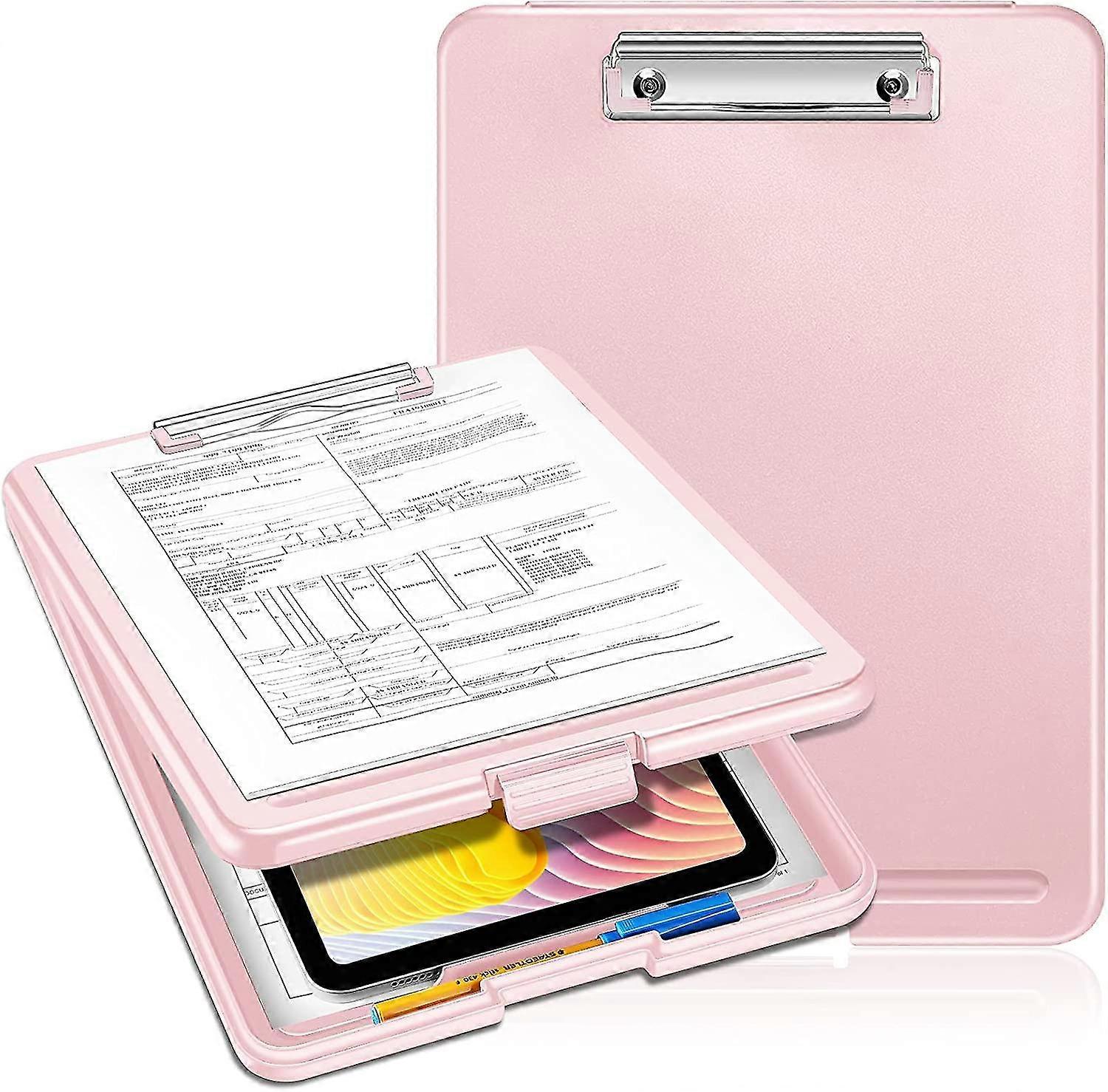Presse-papiers d’allaitement avec rangement, presse-papiers d’écriture portable léger avec organisateur de compartiment pour infirmière médecin professionnels de la santé Enseignants Stud
