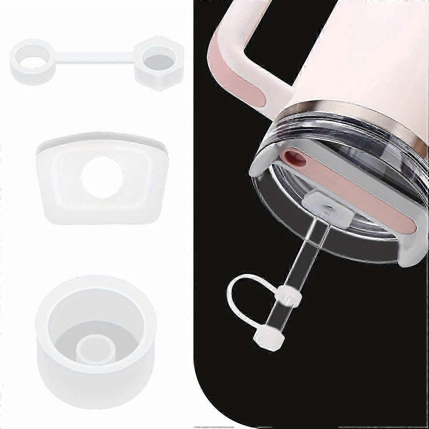 3 قطع سيليكون والدليل على الانسكاب سدادة مجموعة - حافظ على كوب ستانلي 2.0 40 أوقية / 30 أوقية بهلوان خالية من التسرب!