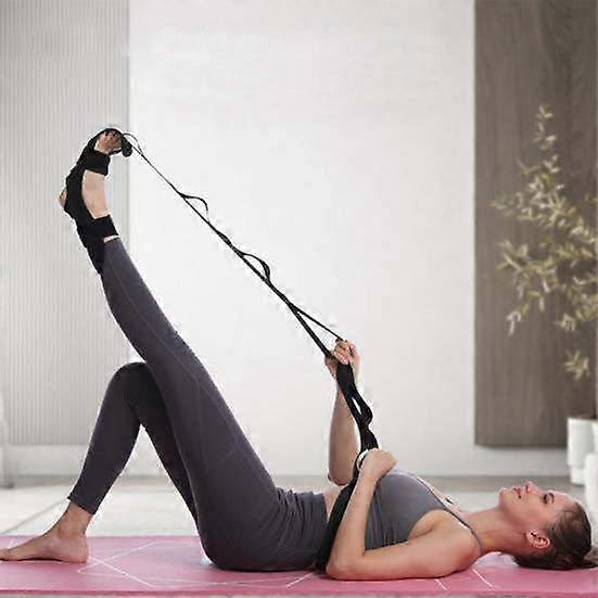 Stretching Yoga Strap with Mesh Bag, Ankle Ligament Stretching Elastic Strap with Buckles, Soft Leg Stretcher, Leg and Foot Stretch Aid